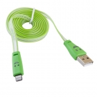 Кабель светящийся Lightning to USB BLAST 1 метр BMC-512 зеленый